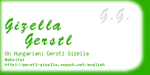 gizella gerstl business card